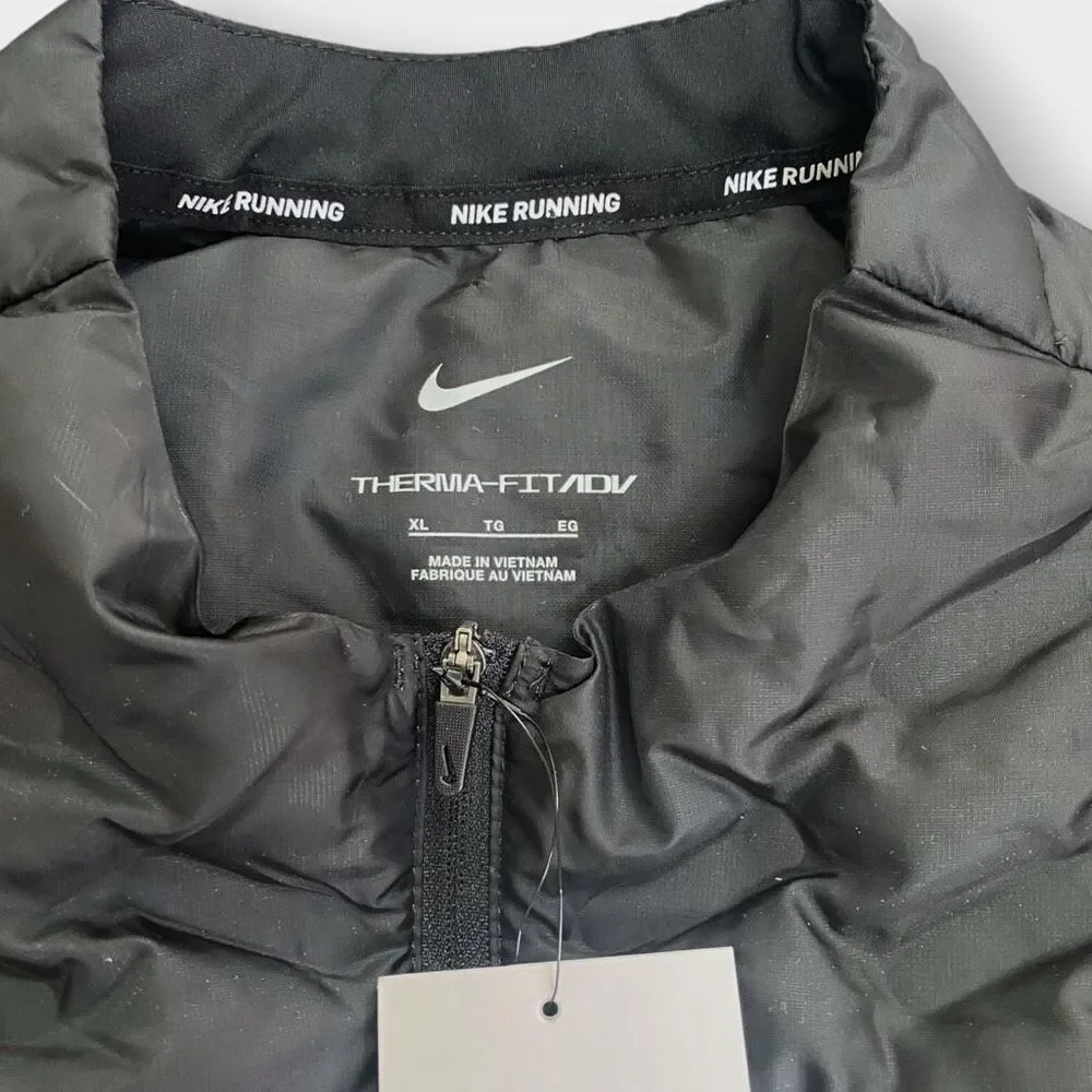 Nike Therma-FIT ADV Repel Down Fill Black Running Vest Mens size XL New